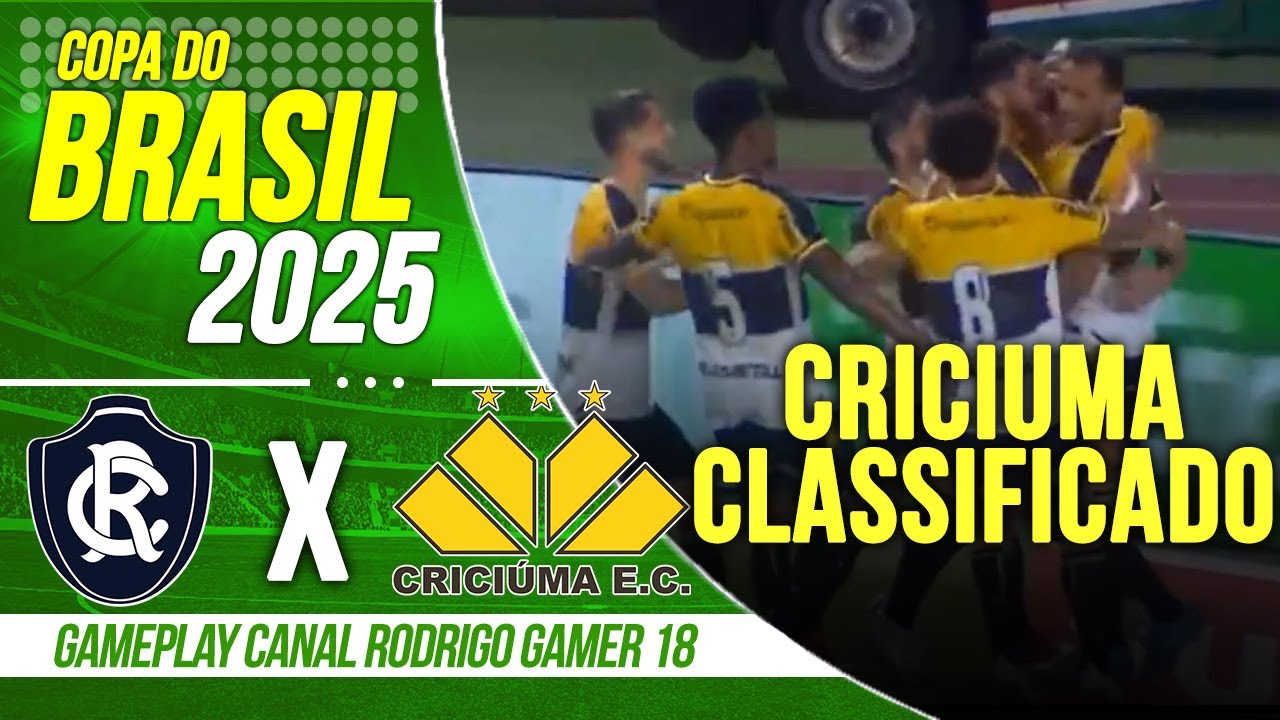 REMO 1 X 2 CRICIUMA - GOLS E MELHORES MOMENTOS - COPA DO BRASIL 2025 ...