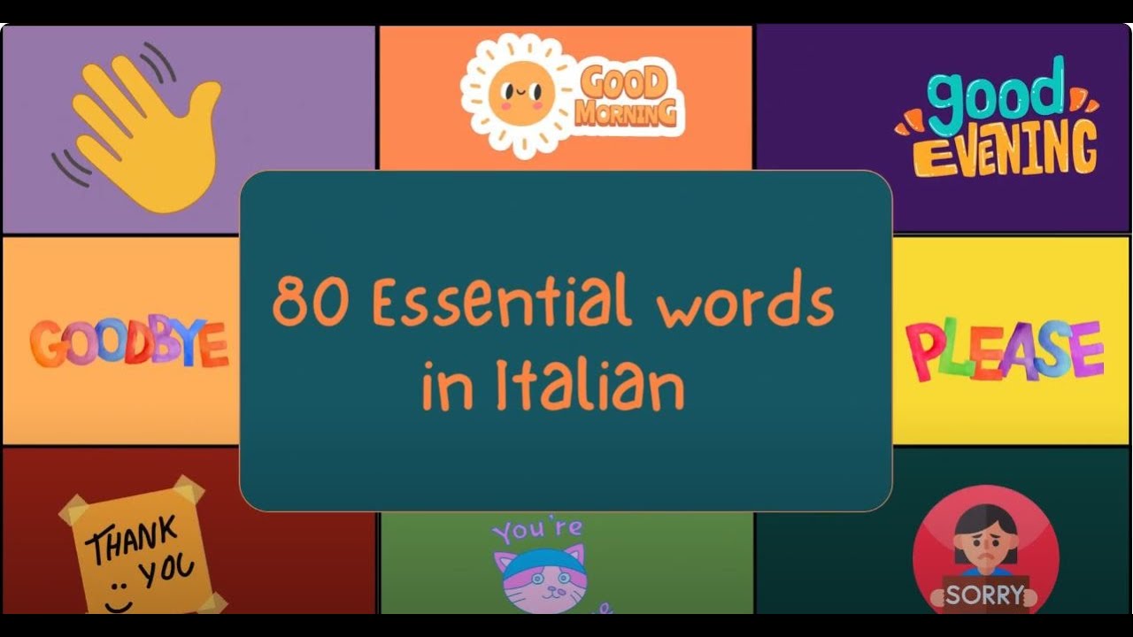 Learn Italian in 10 Minutes a Day with 80 Essential Words - YouTube
