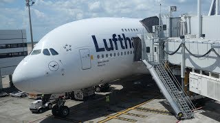Lufthansa A380-800 First Class IAH-FRA, Trip to Germany