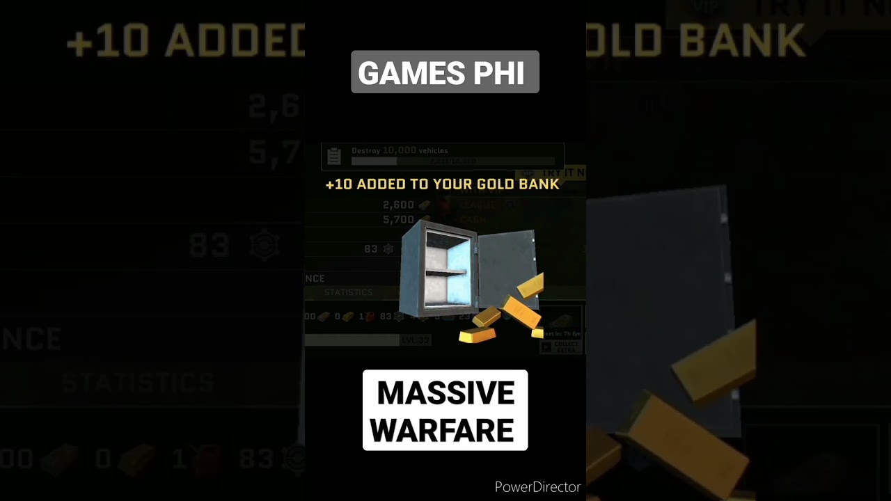 GOLD BANK ON MASSIVE WARFARE