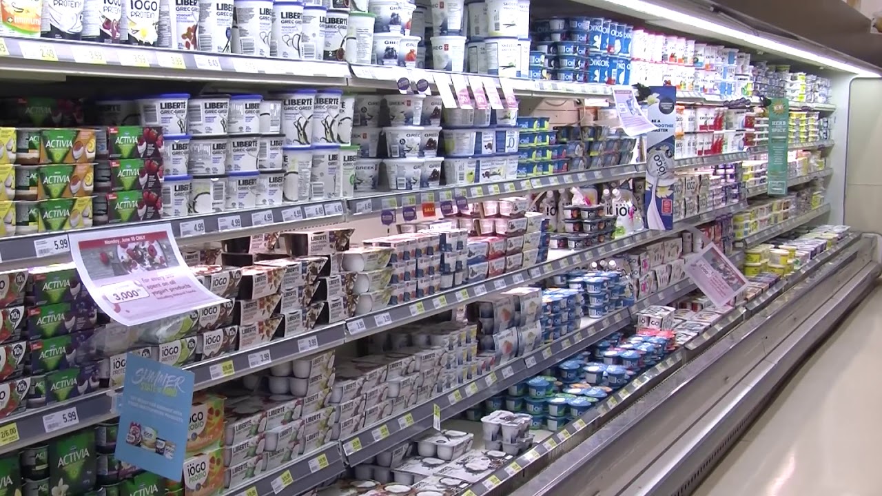 Grocery Store Tour The Dairy Section YouTube
