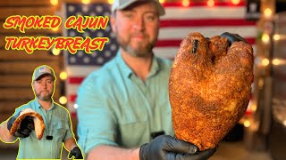 Smoked Cajun Bone-In Turkey Breast | Dry Brined, Injected & Basted in Cajun Butter