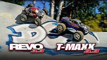 Nitro Skate Park Showdown | Revo 3.3 and T-Maxx 3.3