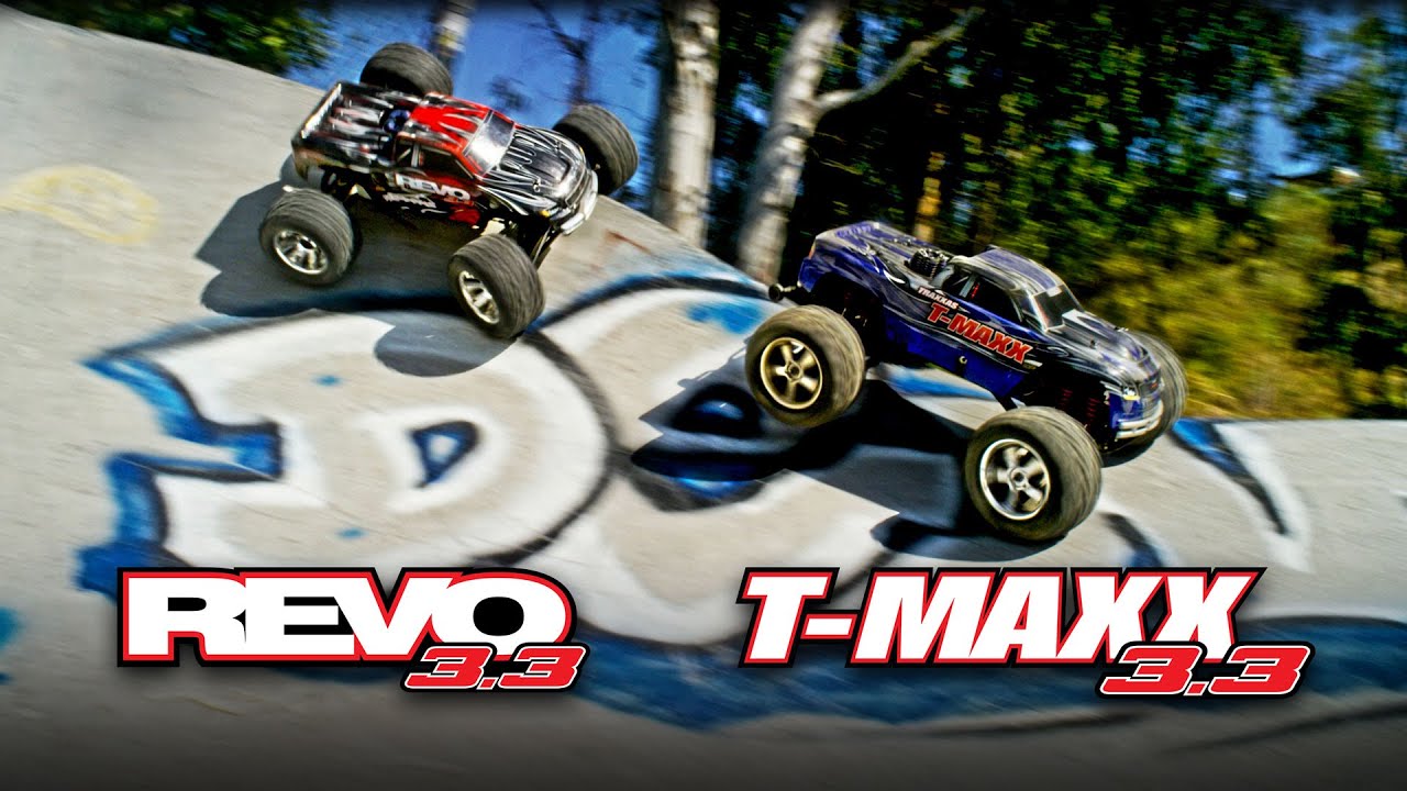 Nitro Skate Park Showdown | Revo 3.3 and T-Maxx 3.3