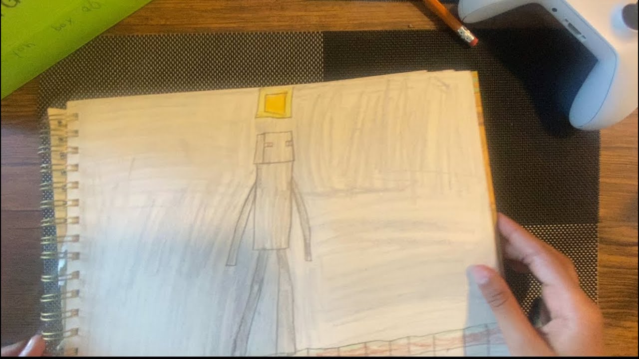 How to Draw Minecraft Enderman Step by Step