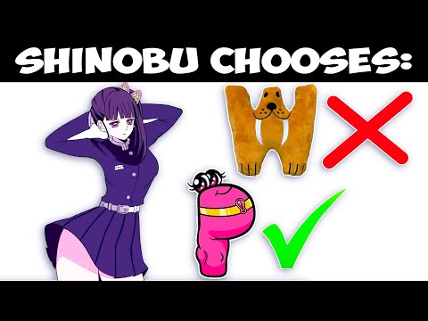 Zero Two Dodging meme - Shinobu Chooses Alphabet Lore