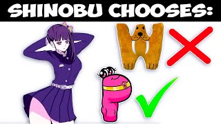Zero Two Dodging meme - Shinobu Chooses Alphabet Lore