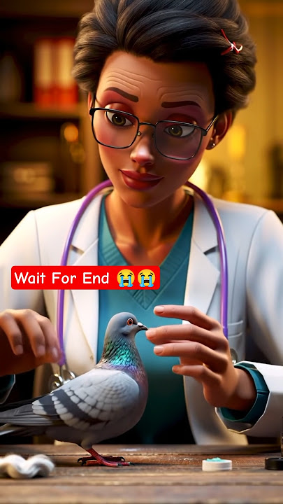 On a stormy night, a small pigeon's child fell on the ground - trembling with cold and injury.#ai