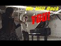 We Will Rock YOU! - Violin Cover - Jazz Pianist "Jacob Koller" comes in out of nowhere!