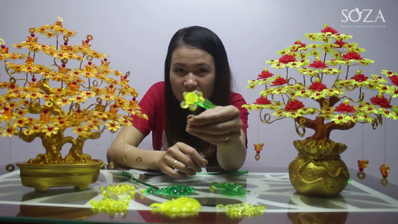 Tạo dáng cho hoa pha lê