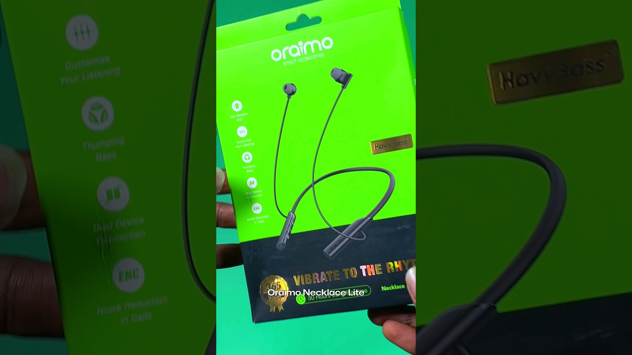 Oraimo Necklace Lite OEB-311 Neckband Wireless Earphone - Black