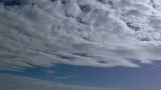 Middle layer clouds morphing - time lapse
