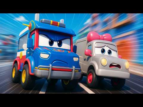 ¡Oh, no! Robot Ambulancia tiene un ACCIDENTE! | Consejos de Seguridad Vial para Niños