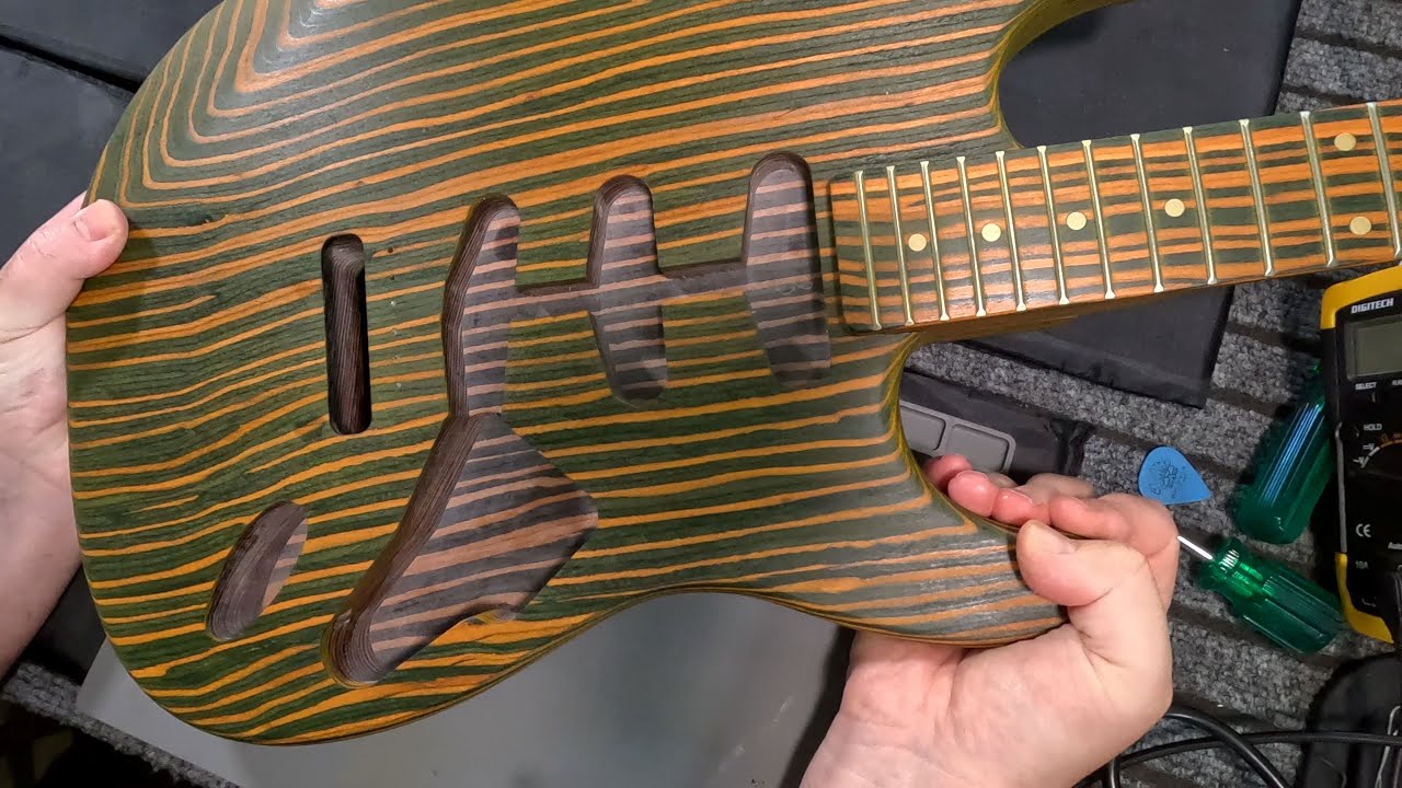 Pango Stratocaster Electric Guitar Kit Build Finishing the Body and