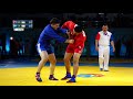 NORMUMINOV (UZB) vs ABDUJALILOV (TJK). M Youth 88 kg. Asian SAMBO Championships 2021