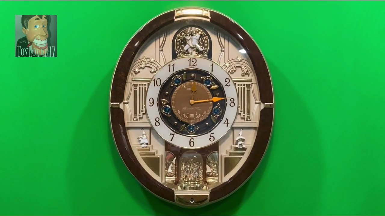 Seiko 2012 Melodies In Motion QXM487BRH Collector’s Edition Trumpet Wall Clock - All 18 Songs!