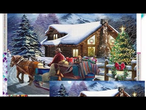 Diy Snow Scene Pattern Diamond Painting Set Mosaic - Temu