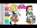 Disney Princess Coloring Book Pages Cinderella and Belle Baby Disney Animators&#39; Collection