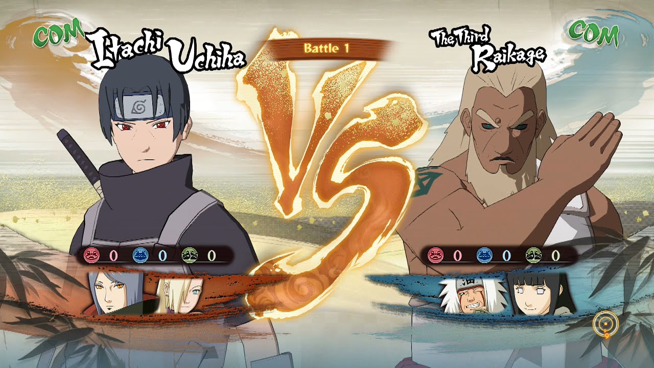 Naruto Shippuden: Ultimate Ninja Storm 4, Itachi/Konan/Ino VS 3rd Raikage/J...