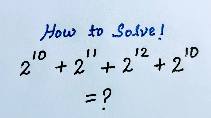 2¹⁰+2¹¹+2¹²+2¹⁰ = ? | A Nice Olympiads Exponential Tricks.!! | Simplify without using a calculator