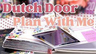 How to Create a TRIFOLD Dutch Door Spread PART 2 | Weekly Creative Journal Setup