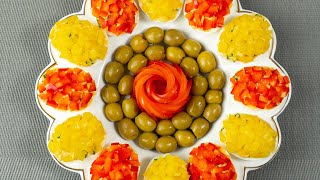 Gorgeous Snack on the Festive table! Stuffed Eggs That Surprise Everyone!