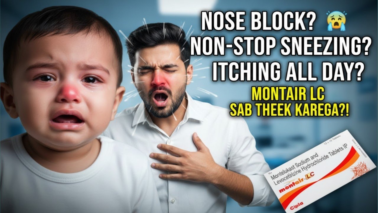 Montair LC Tablet - Use, Dose & Side Effects Il Allergy, Cold & Asthma ka Solution Il Help RX