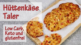 LOW CARB & KETO Hüttenkäse Taler - NUR 1,5g KH | vegatarisch & soooo lecker