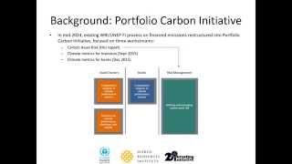 Carbon Asset Risk Discussion Framework Webinar