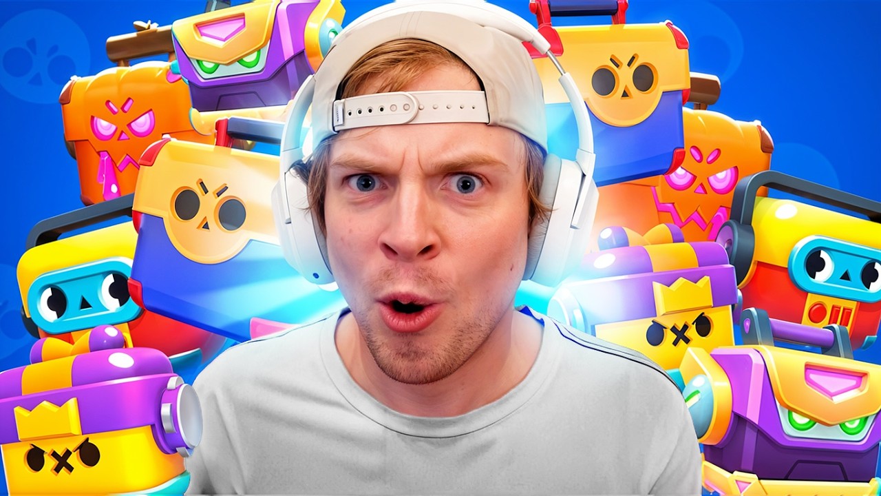 Открытие 1000 дней ящиков в Brawl Stars