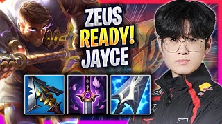 ZEUS IS READY TO PLAY JAYCE!  T1 Zeus Plays Jayce TOP vs Gragas! | Season 2024