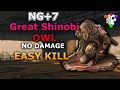 EASY KILL: Great Shinobi Owl -  NO PROSTHETIC/ITEMS - NO DAMAGE NG+7