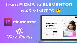 Figma to Elementor - Banking Landing Page #1 | Step-by-Step Tutorial