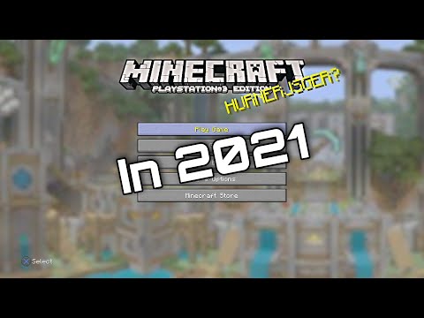 Minecraft PS3 edition in 2023! (Gameplay)