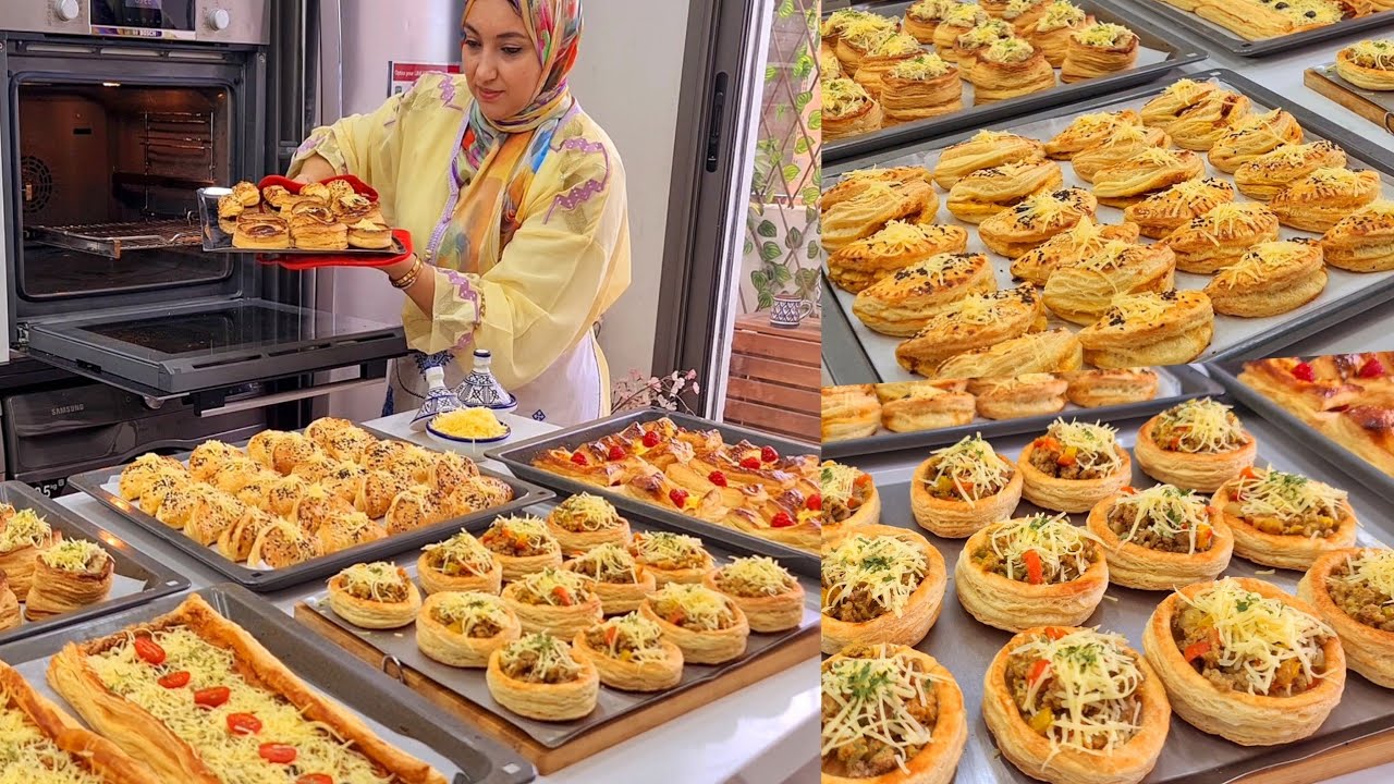 بلا اختمار بلا دلك بعجين واحد حضري مملحات شهيوات رمضان شوصون مقرمش بيتزا بلاطو حشوات خطيرة تهنيك