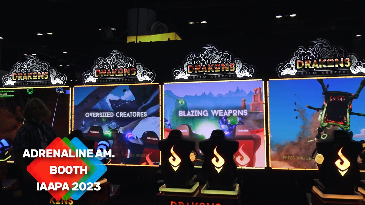 IAAPA 2023: The Arcade Games At The Adrenaline Amusements Booth