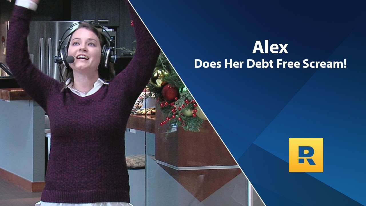 Alex Does Her Debt Free Scream!