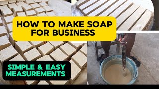 How To Make Soap For Business | Commercial Laundry Bar soaps For Profit #handmadesoap #soapmaking