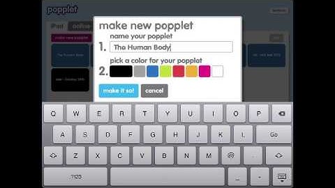 Popplet Tutorial -  Basics