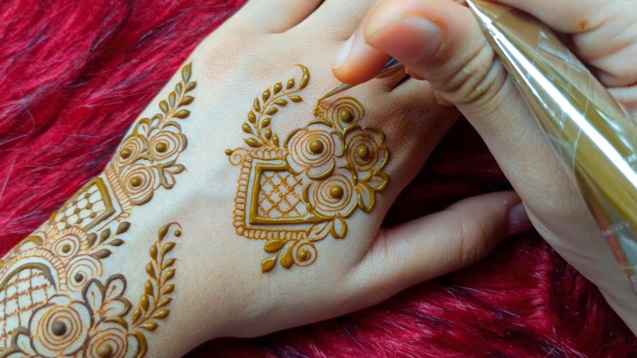 Leafy Henna Design || Meher's Henna - YouTube