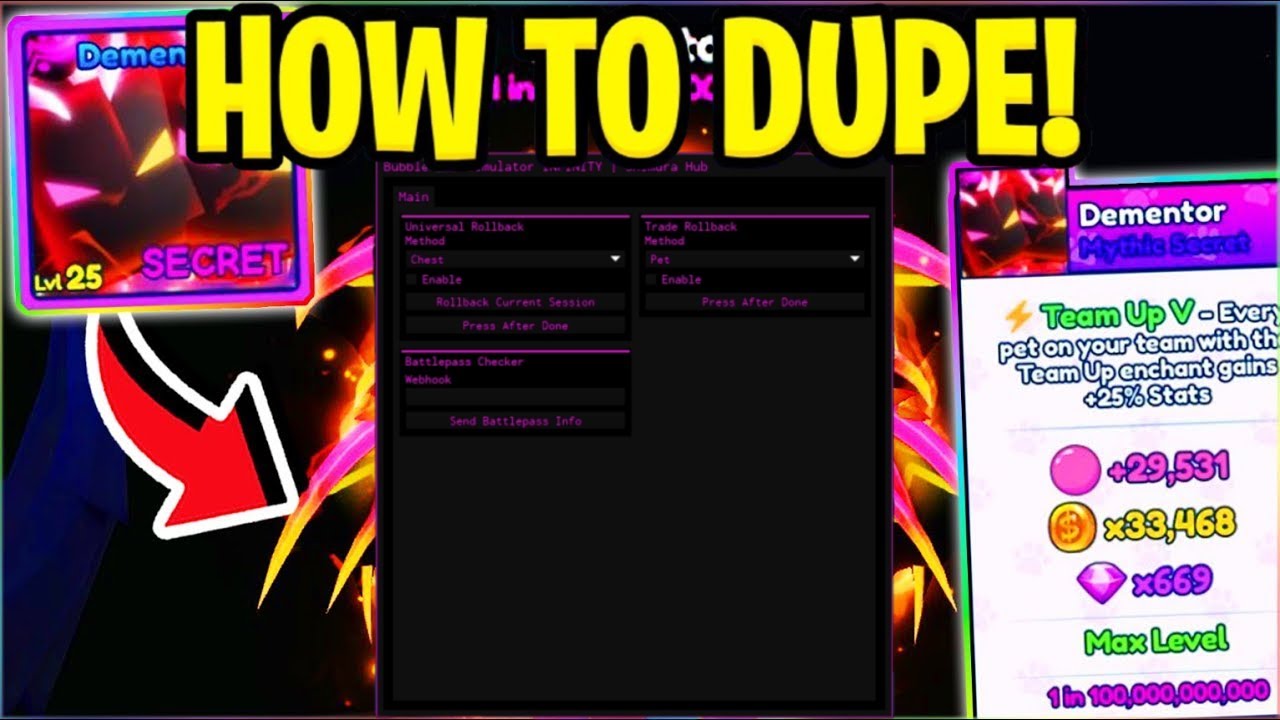🌠  Bubble Gum Simulator INFINITY GUI / HACK & SCRIPT | DUPE SCRIPT & MACRO AUTOFARM NEW OP & MORE