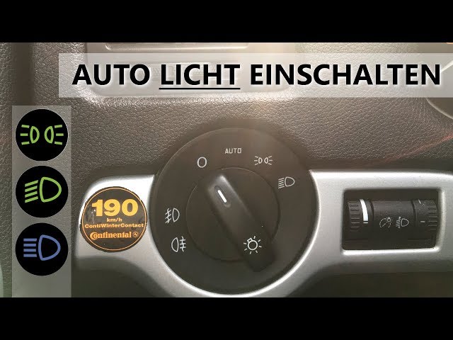 Autofahren lernen - Licht einschalten am Auto so gehts Autolicht