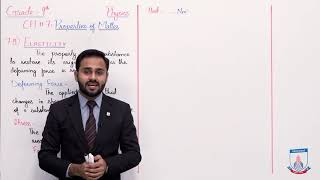 Class 9 - Physics - Chapter 7 - Lecture 8 - 7.8 Elasticity - Allied Schools