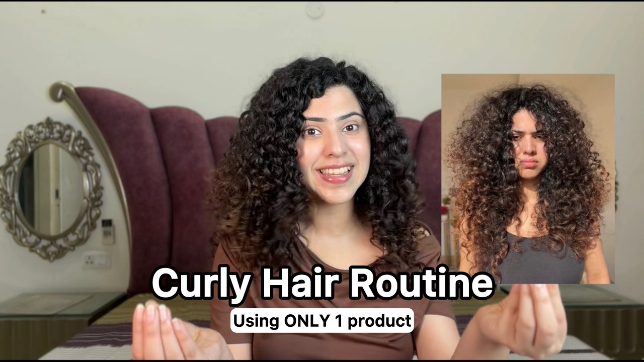 Curly Hair Routine In 15 Minutes | Using ONE PRODUCT ONLY - YouTube