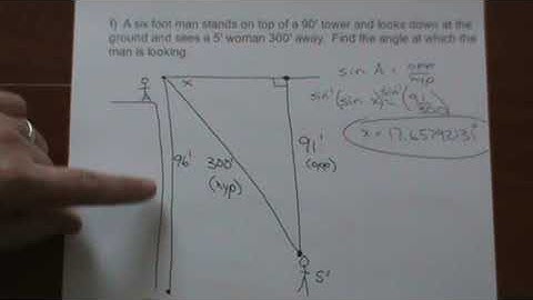 TRIG -Word Problems