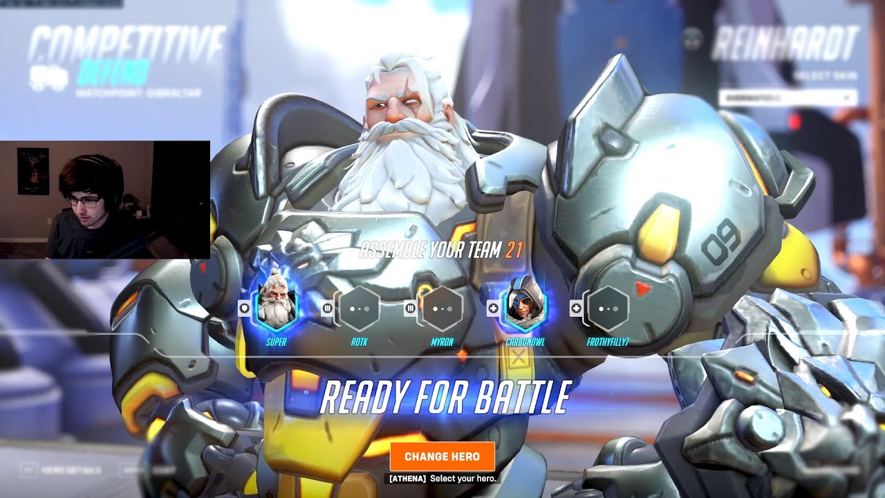 WHAT #1 REINHARDT LOOKS LIKE - SUPER! [ OVERWATCH 2 SEASON 6 TOP 500 ]