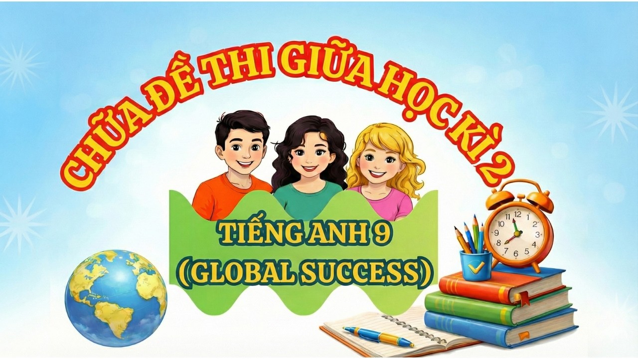 CHỮA ĐỀ THI GIỮA HỌC KÌ 2 - TIẾNG ANH 9 | GLOBAL SUCCESS | GIẢI CHI TIẾT