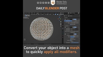 How to Apply all Modifiers in Blender