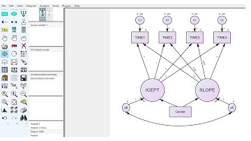 Structural Equation Modeling of Latent Growth Curves with AMOS