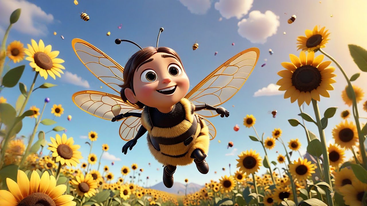 Three Busy Bees Spell B U Z Z | Spelling Song for Kids | Nursery Rhymes and Early Learning